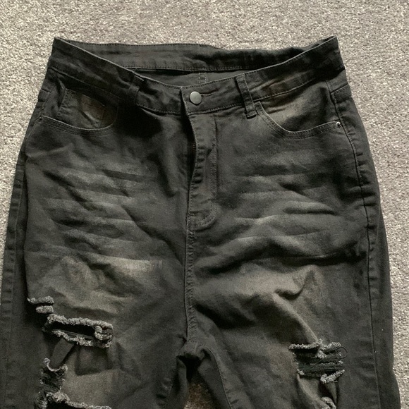 Black Ripped Jeans - Picture 3 of 4